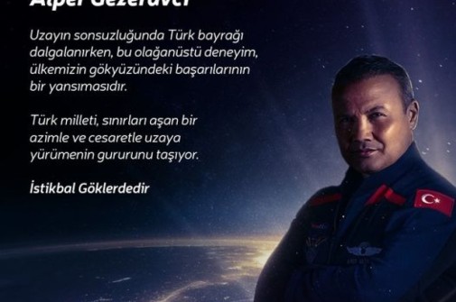 Uzayın sonsuzluğunda Türk bayrağı dalgalanırken, bu olağanüstü deneyim, ülkemizin gökyüzündeki başarılarının bir yansımasıdır.