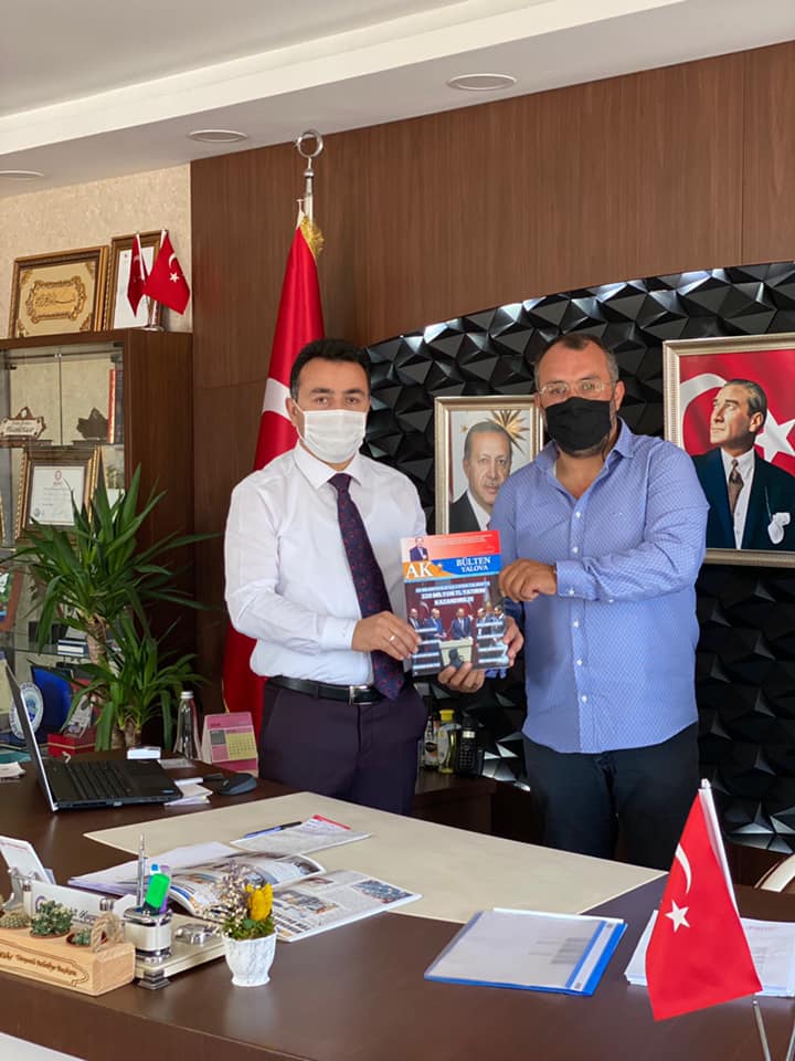 Yalova Ak Parti İl Tanıtım ve Medya Başkanı Hüseyin İSHAK Belediye Başkanımızı ziyaret etti.